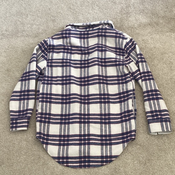 Joie Casual Purple and White Plaid Shirt small - Picture 5 of 6